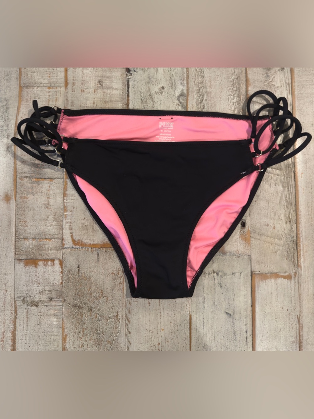 PINK Victoria's Secret Sexy Black Bikini Bottom M